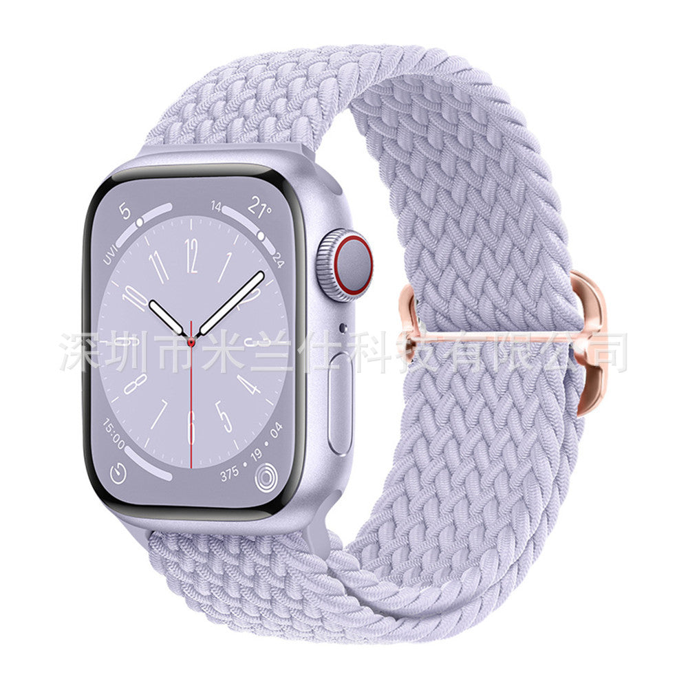 Premium Nylon Woven Watch Band for Apple Watch Series 4, 5, 6, 7, 8, SE, Ultra - Adjustable, Sporty Design