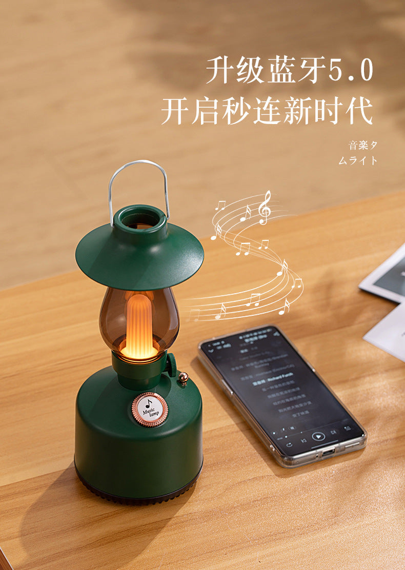 green led humidifier and bluetooth speaker indoor