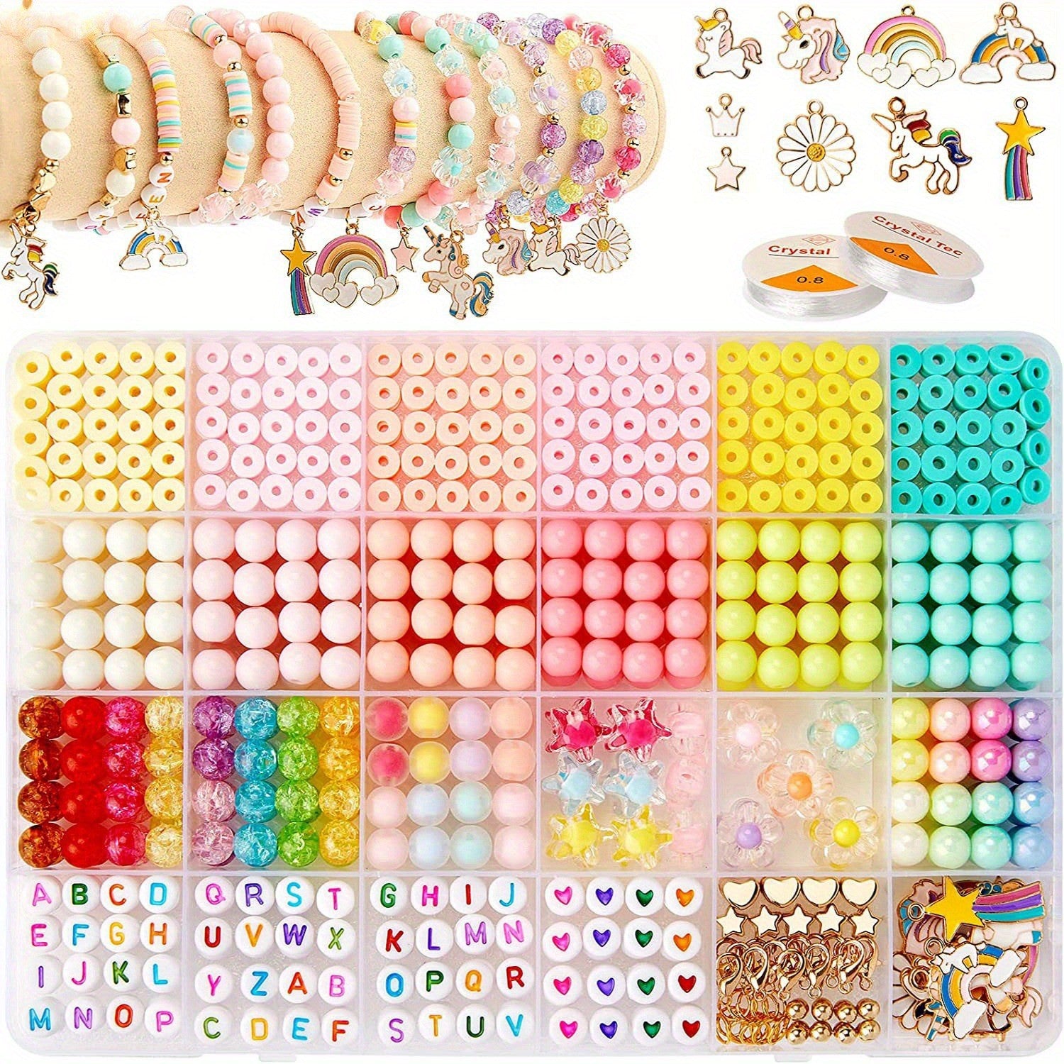 children DIY jewelry making kit beads