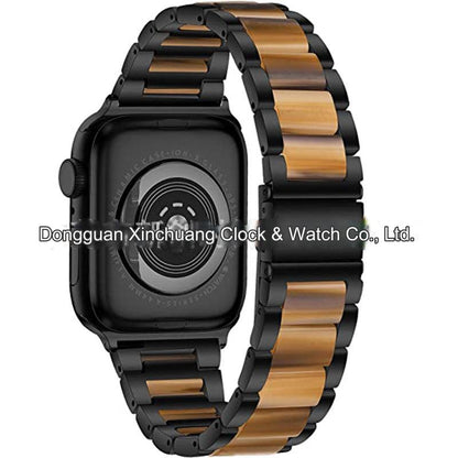 Luxurious Lightweight Metal Resin Band for Apple Watch 9/1SE - Versatile Styles Available