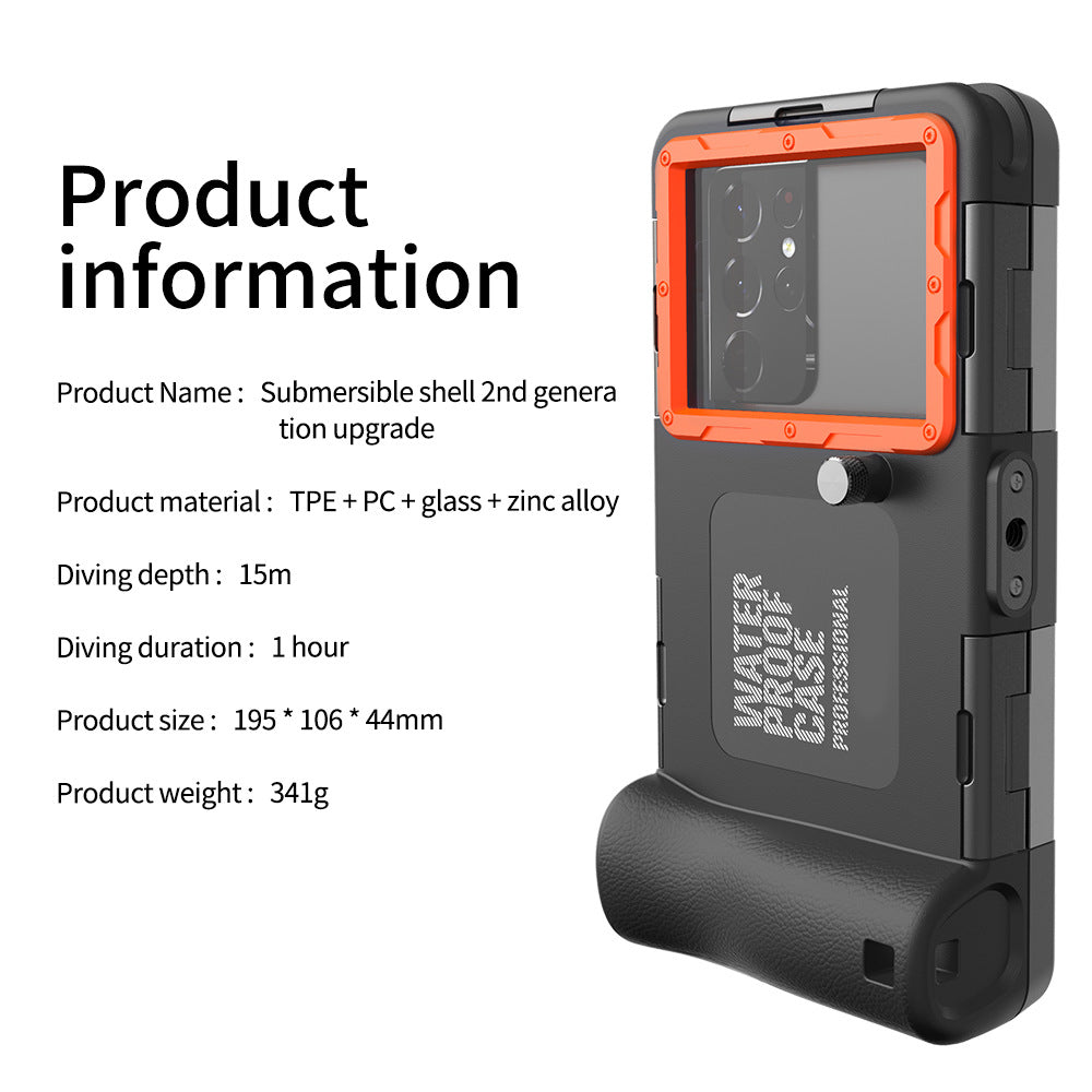 Ultra-Durable 15M Waterproof Diving Case for iPhone & Samsung - Anti-Shock & Impact-Resistant