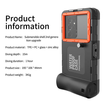 Ultra-Durable 15M Waterproof Diving Case for iPhone & Samsung - Anti-Shock & Impact-Resistant