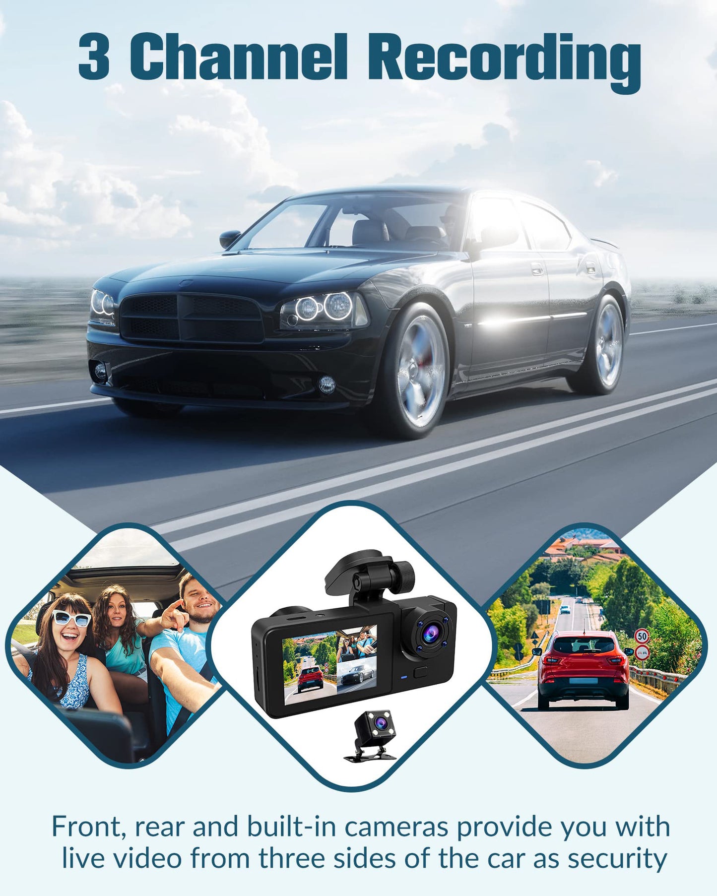 Car Dash Cam Rear View