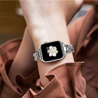 Luxury Metal Apple Watch Band - Chic Chain Link Design for Women & Men