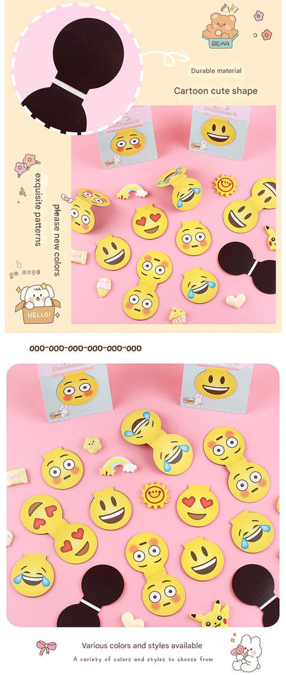 cartoon magnetic bookmark smiling