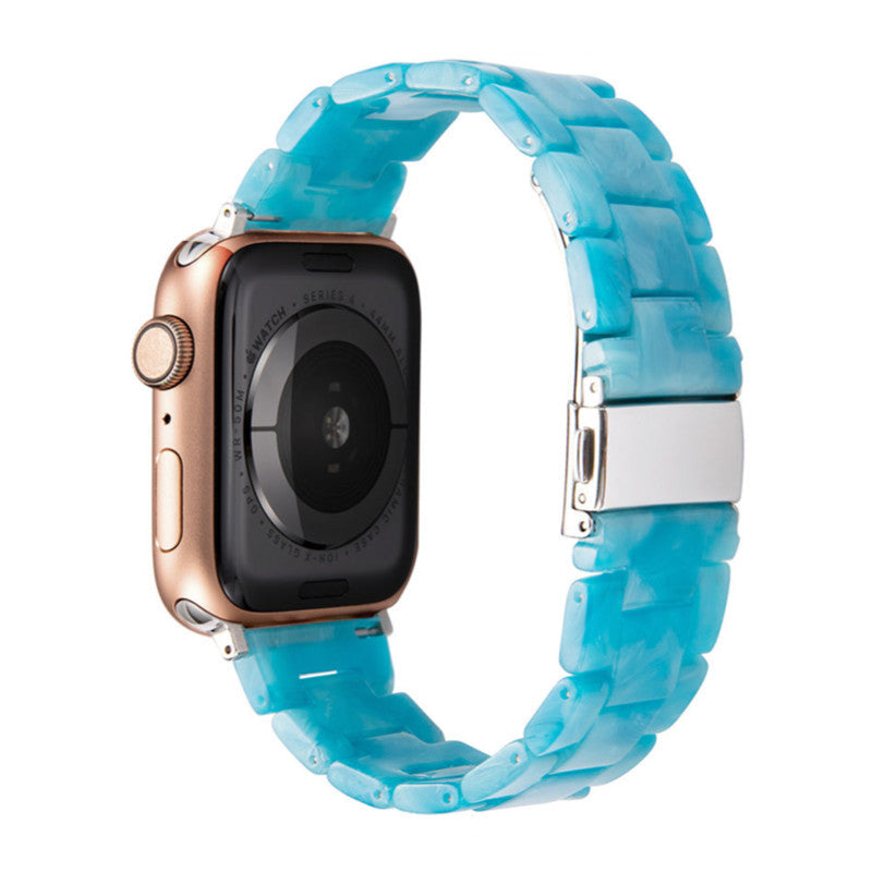 Stylish Natural Resin Apple Watch Band - Compatible with Series 1-9 & Ultra Models