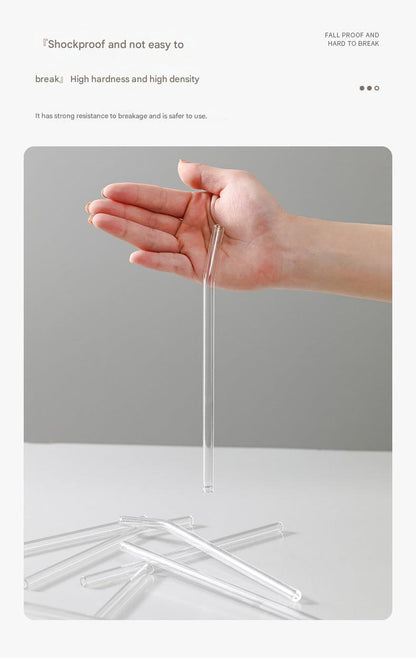 borosilicate glass drinking straw