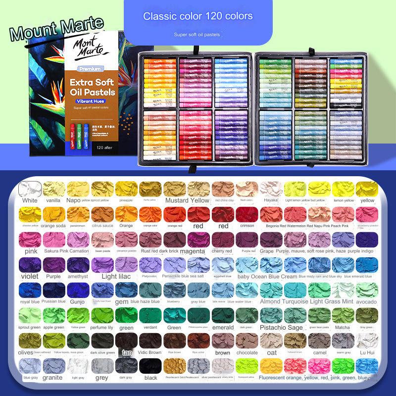 Montmartre 24-Color Ultra Soft Oil Pastels for Kids - Vibrant, Easy to Blend Art Crayons