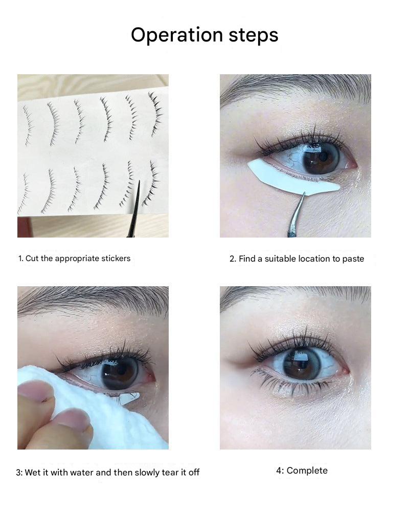 applying bionic eyelash tattoo