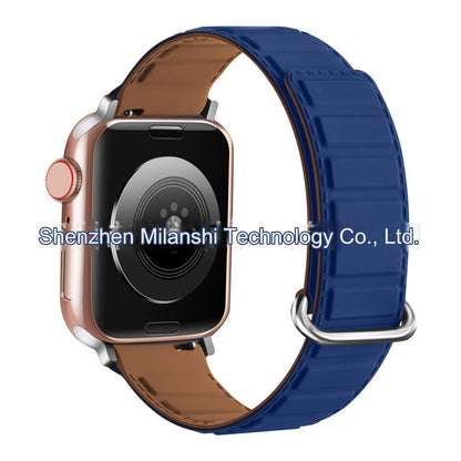 Premium Silicone Magnetic Apple Watch Band - Sporty & Durable Replacement Strap for All Models