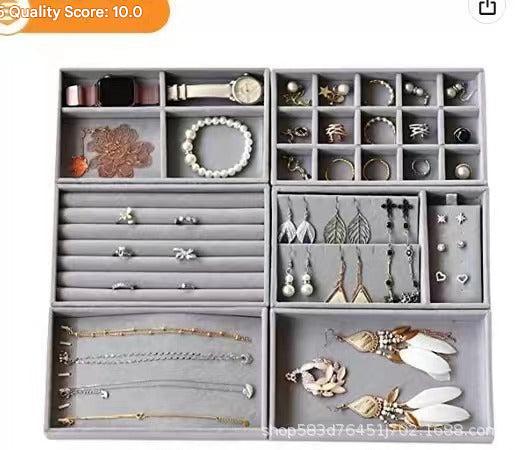 stylish wooden tray for jewelry display