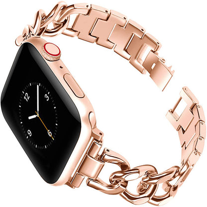 Luxury Metal Apple Watch Band - Chic Chain Link Design for Women & Men