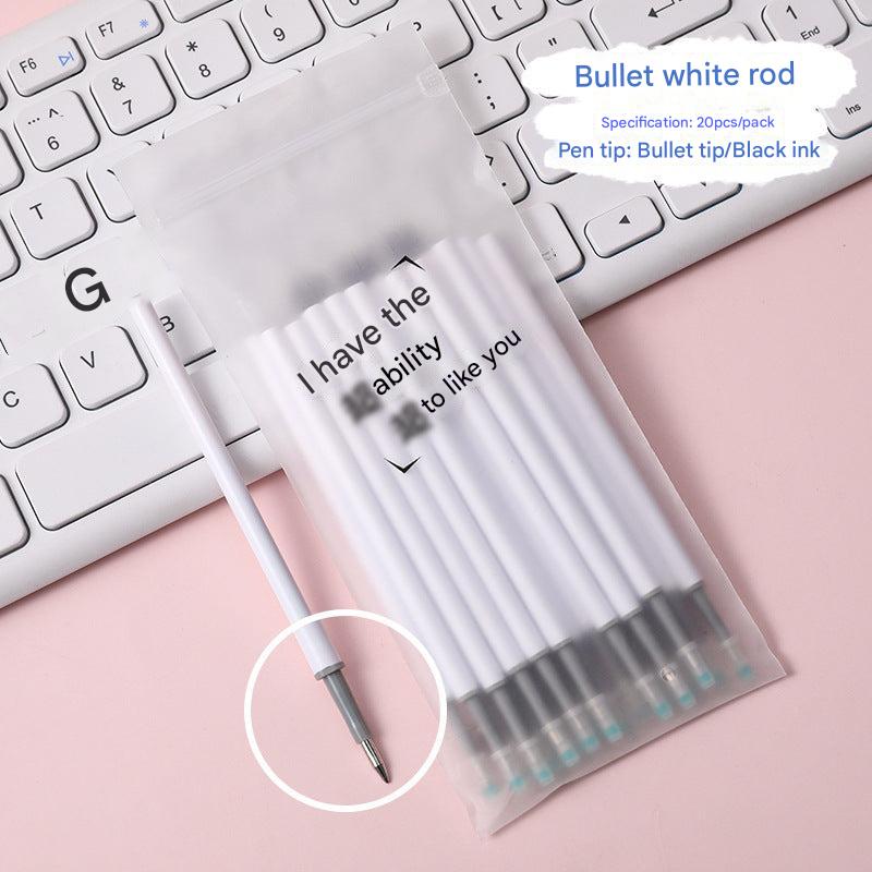 gel pen refill on white background