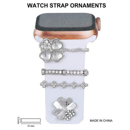 Stylish Rhinestone Silicone Strap for Apple Watch - Durable & Elegant Accessory