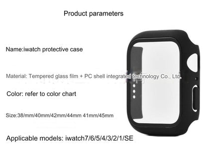 Premium Apple Watch Case with Tempered Glass for Series 1-9 & Ultra - 45mm, 41mm, 49mm Sizes