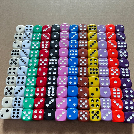 colorful game dice