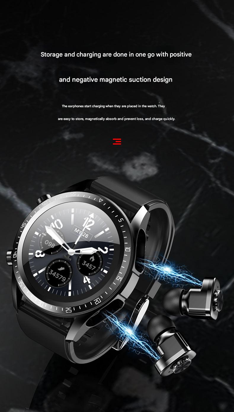 Close-up of smartwatch touch interface