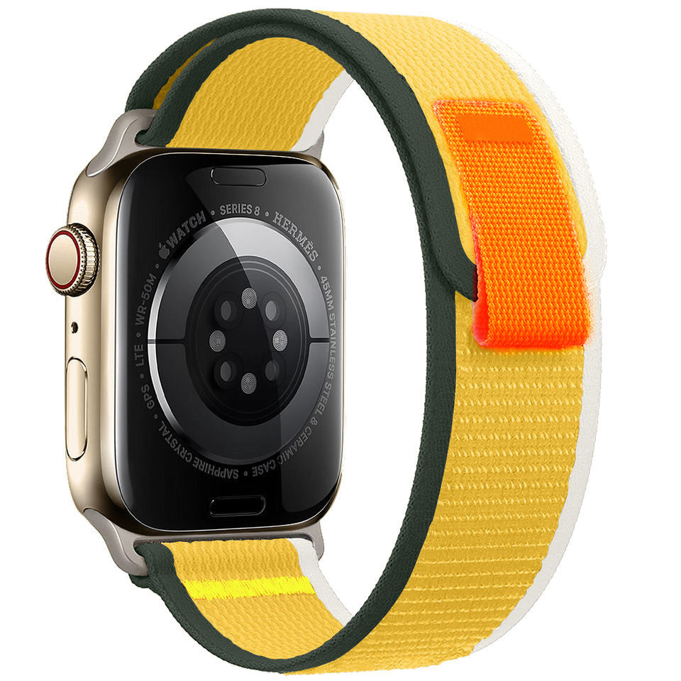 Durable Nylon Sport Strap for Apple Watch - Compatible with Ultra, Series 7 & More - Variety of Colors Available