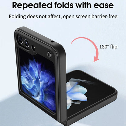 Durable Samsung Z Flip5 Ring Stand Case - Foldable Armored Protection Cover