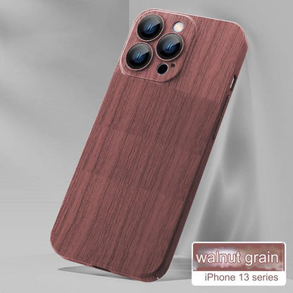 Wood Grain Magnetic iPhone Case for iPhone 15, 14, 13 & 12 - Shockproof, Anti-Fingerprint Protection