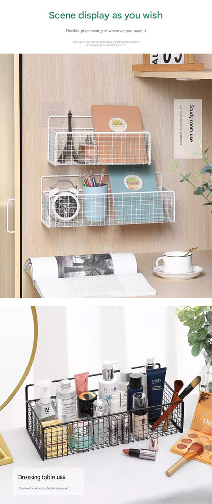 adhesive mounted toiletry shelf