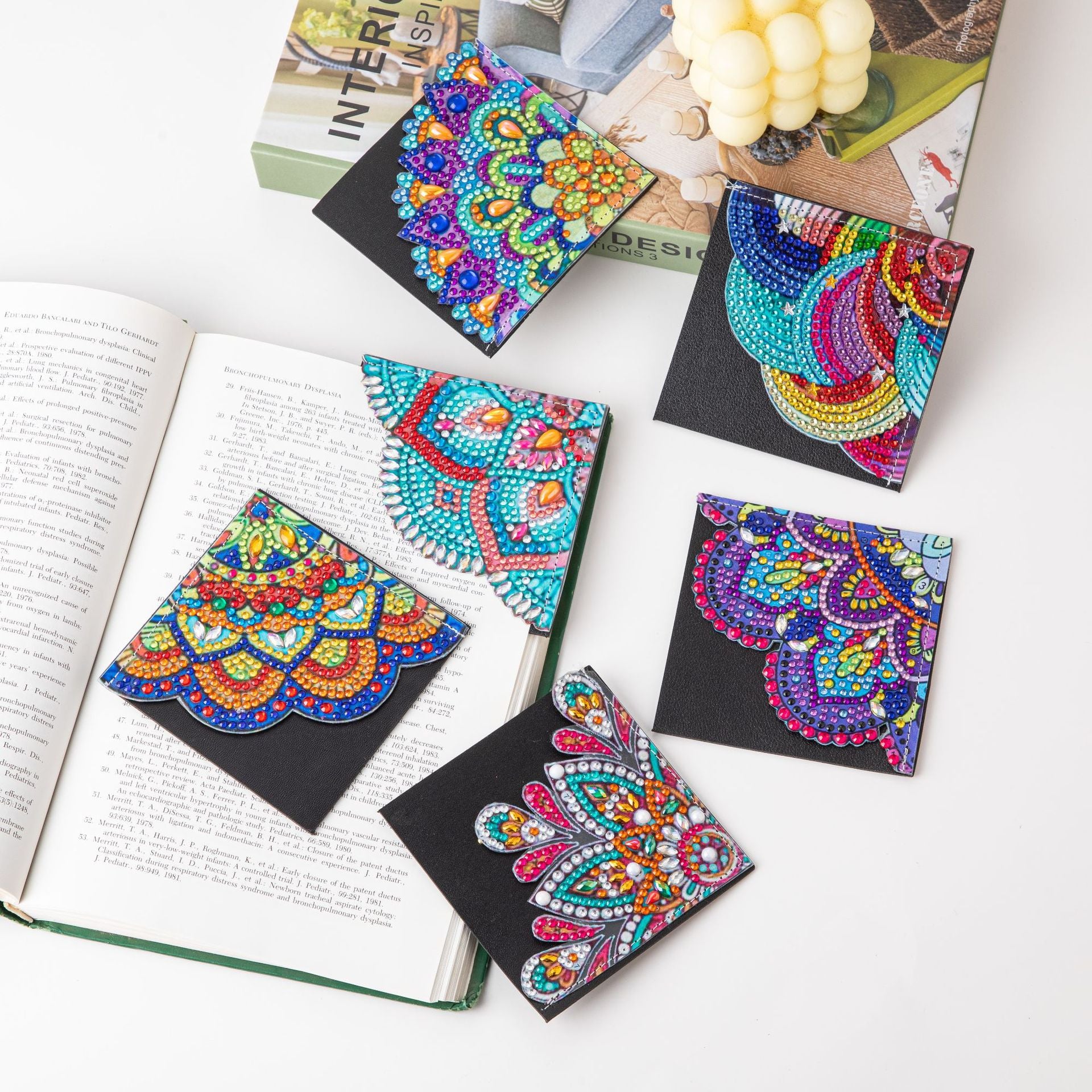 DIY mandala flower bookmark