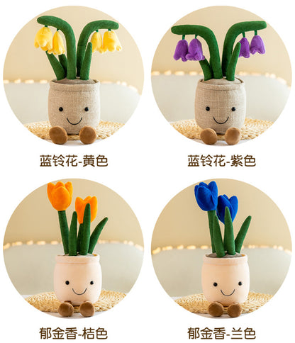 plush flower pot