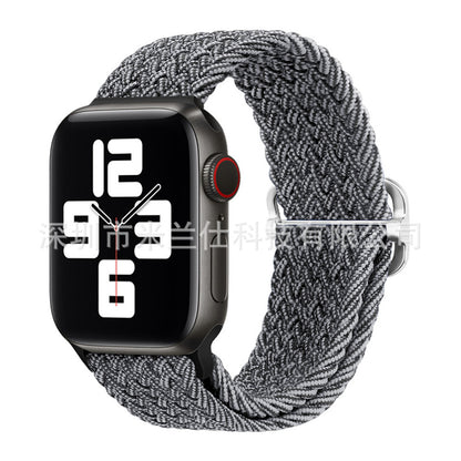 Premium Nylon Woven Watch Band for Apple Watch Series 4, 5, 6, 7, 8, SE, Ultra - Adjustable, Sporty Design