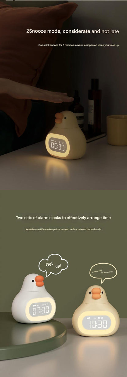 cartoon design child alarm clock LED display