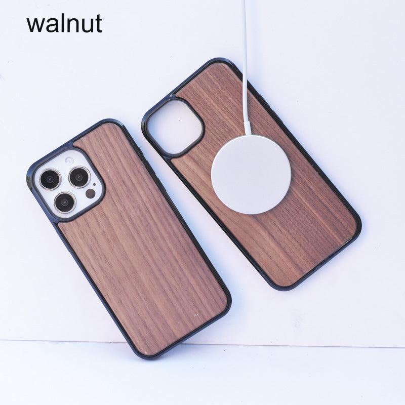 Eco-Friendly Bamboo Wood MagSafe Compatible iPhone Case for iPhone 15/14/13 Series