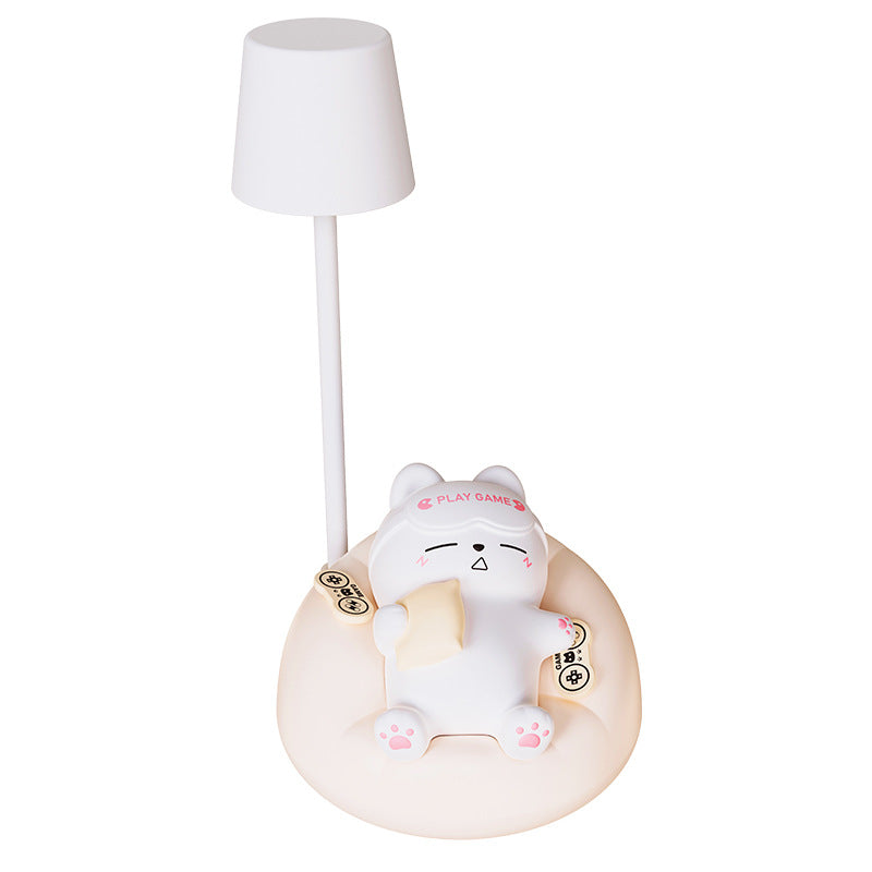 Portable cat night lamp with soft glow