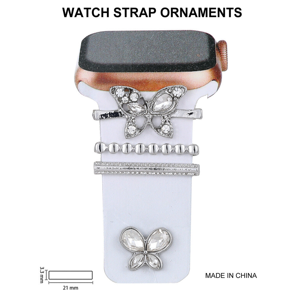 Stylish Rhinestone Silicone Strap for Apple Watch - Durable & Elegant Accessory