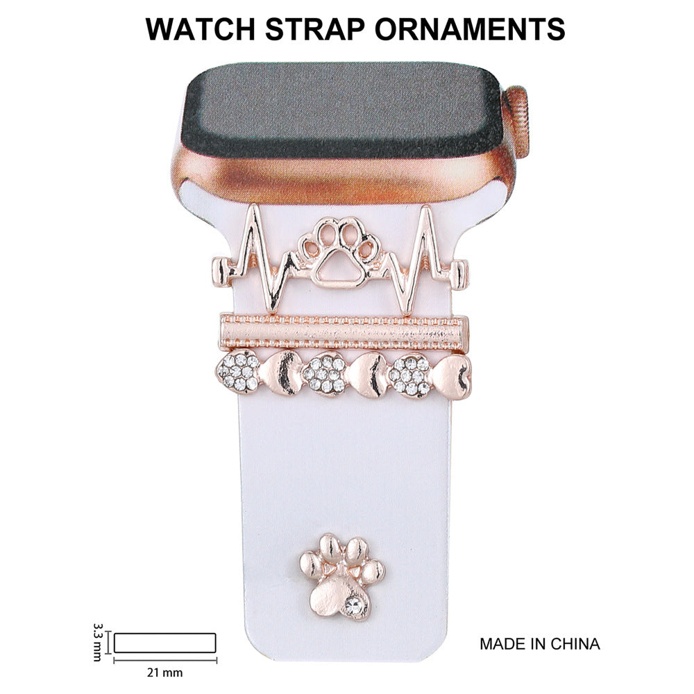 Stylish Rhinestone Silicone Strap for Apple Watch - Durable & Elegant Accessory