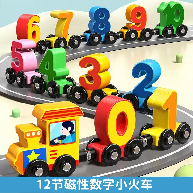 wooden number toy