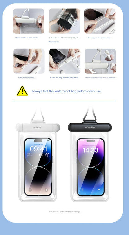 Premium Waterproof Phone Pouch - Touch Screen Compatible Dry Bag for Outdoor Activities