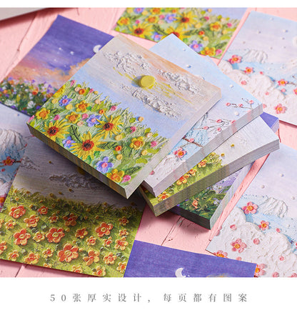 Mount Fuji themed sticky note pad