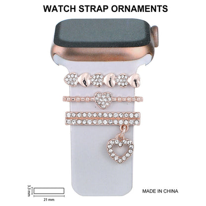 Stylish Rhinestone Silicone Strap for Apple Watch - Durable & Elegant Accessory