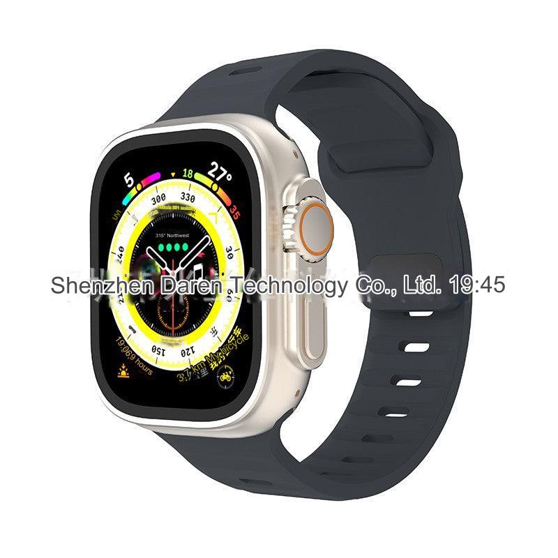 Premium Silicone Sport Band for Apple Watch - Compatible with Series 7, 8, Ultra - Adjustable, Colorful, and Durable