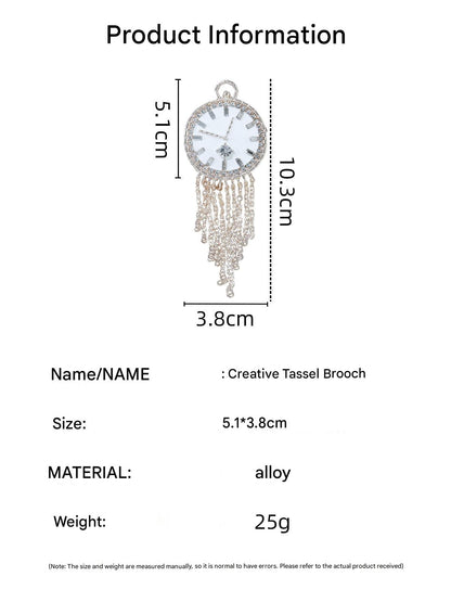 Rose gold geometric brooch for women
