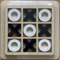 Black and White XO Tic-Tac-Toe Raised Edition (Pack of 1)