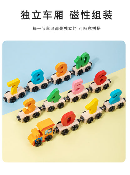 wooden number toy