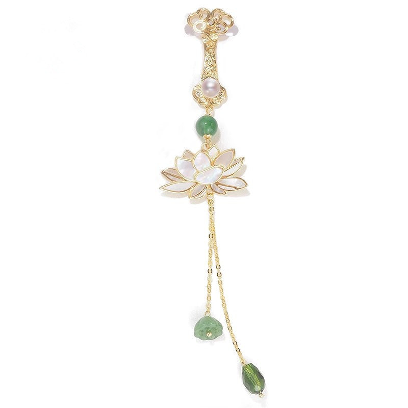 Pearl Accented Brooch Display Image 3