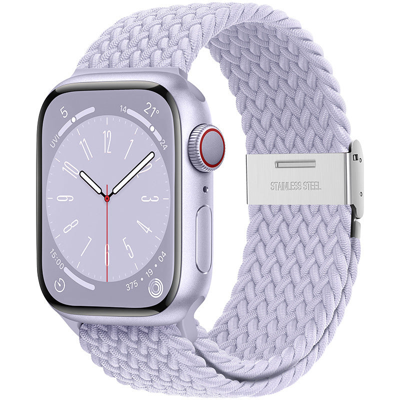 Premium Nylon Woven Strap for Apple Watch - Fits All Series and Sizes - Adjustable Buckle - Stylish and Durable