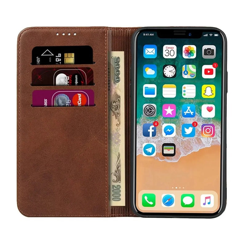 elegant leather wallet case