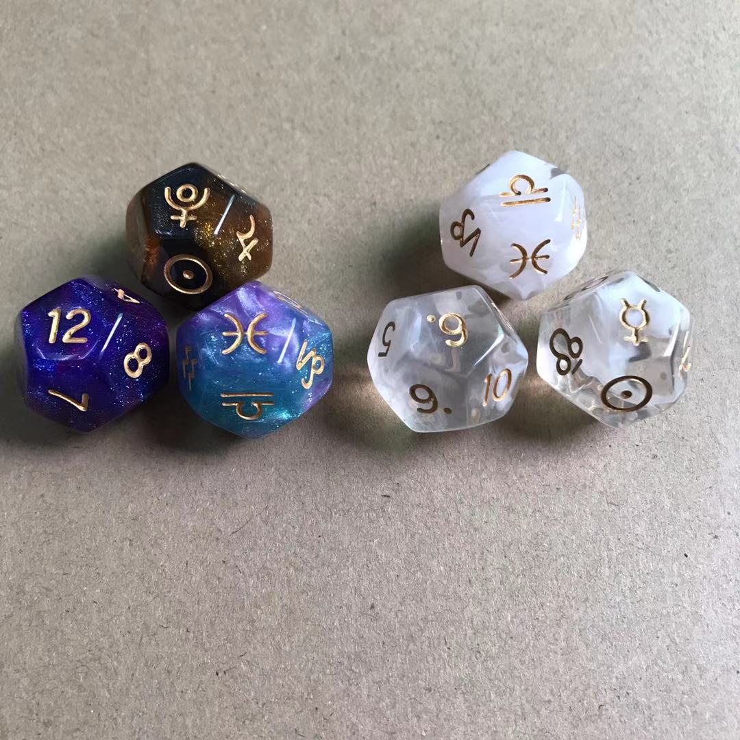 zodiac constellation dice