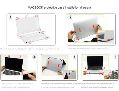 Premium Crystal Matte MacBook Case - Ultimate Protection for Air and Pro Models