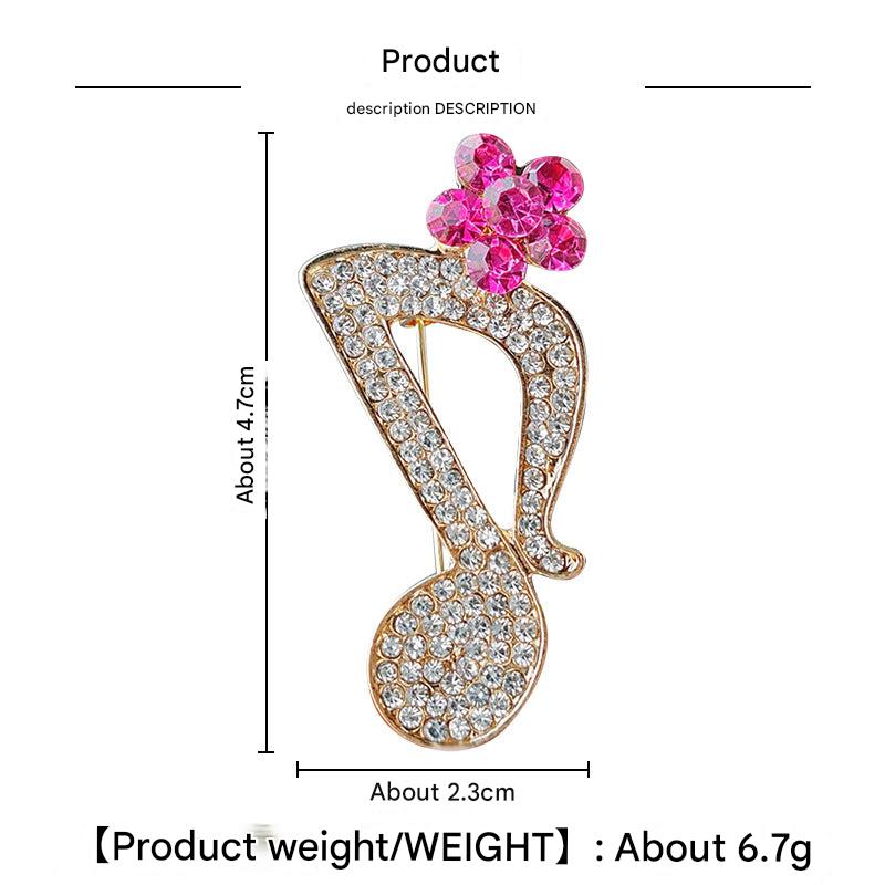 Fashionable pin with heart design