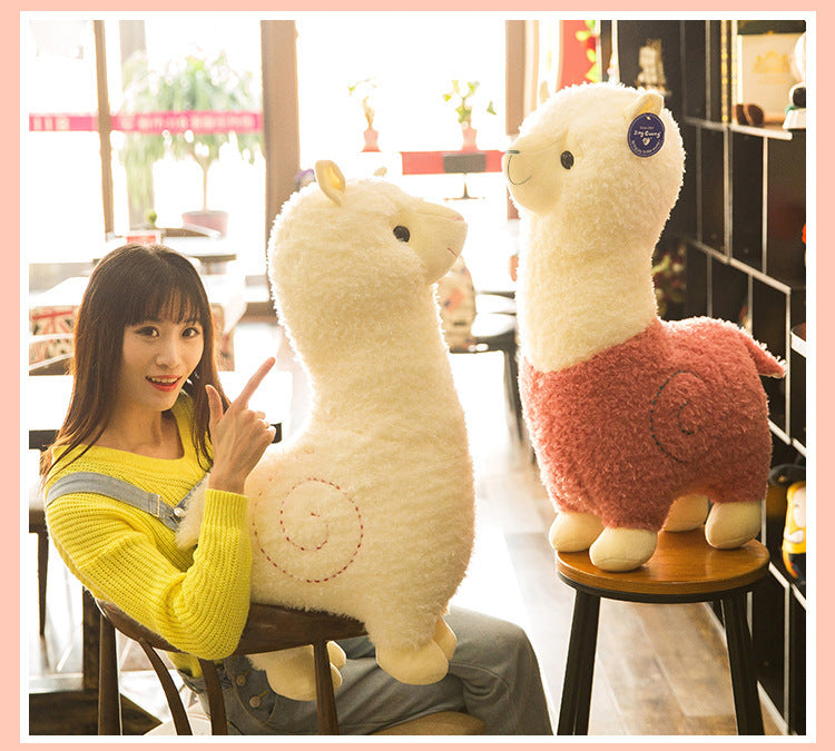 plush alpaca pillow