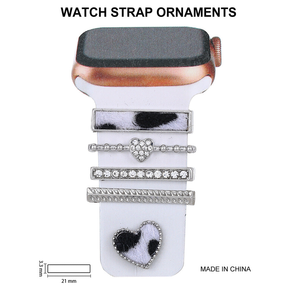 Stylish Rhinestone Silicone Strap for Apple Watch - Durable & Elegant Accessory