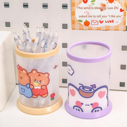 rabbit girl themed pen storage